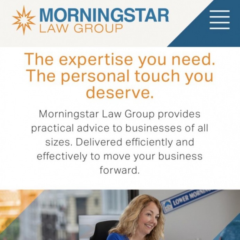 Morningstar Law Group new website