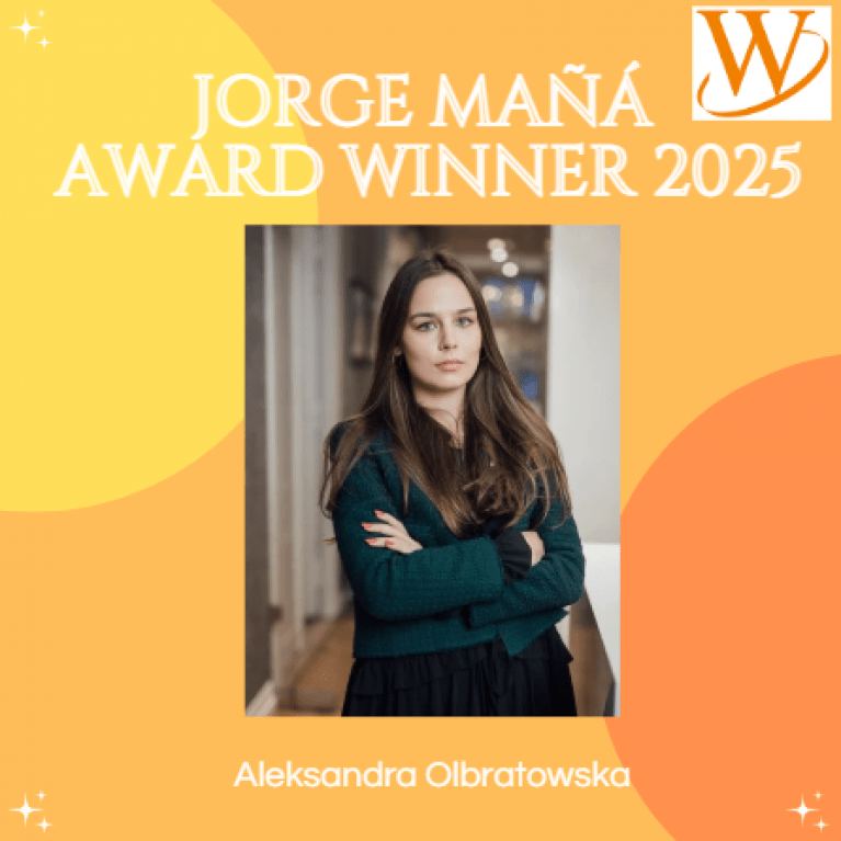 Aleksandra Olbratowska is awarded the Jorge Mañá Award 2025! 